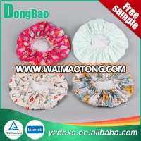 Customized Colorful Logo Printing Waterproof Plastic Shower Cap